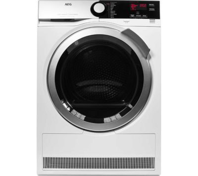 AEG SensiDry T7DEE835R Heat Pump Condenser Tumble Dryer - White AEG SensiDry T7DEE835R Heat Pump Condenser Tumble Dryer - White